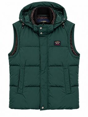 NWOT Unworn Paul & Shark 650 Fill Power Body-Warmer in color Dark Green Mens L